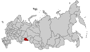 Курганская область на карте России