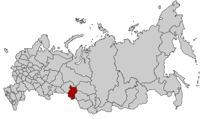 Омская область на карте России