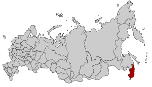 Приморский край на карте России