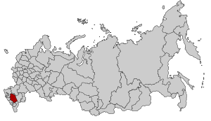 Ставропольский край на карте России