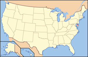 Округ Нью-Касл на карте