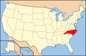 Округ Ансон на карте