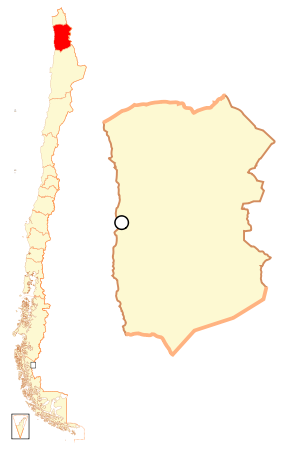 Тарапака, карта