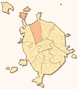 Северный административный округ на карте