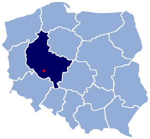Гмина Пяски (Гостыньский повят), карта
