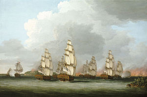 Экспедиция на Пенобскот. HMS Raisonnable второй слева