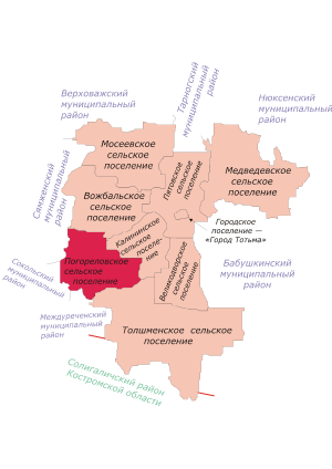 Муниципальное образование «Погореловское» на карте