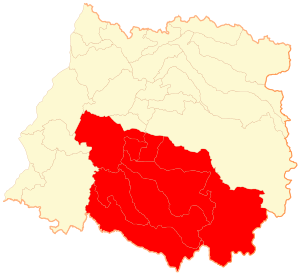 Провинция Линарес на карте