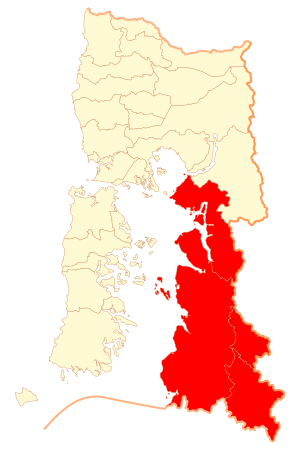 Провинция Палена на карте