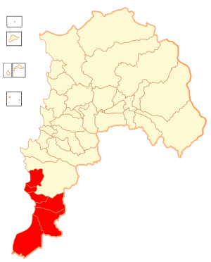 Провинция Сан-Антонио на карте