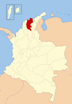 Магдалена, карта
