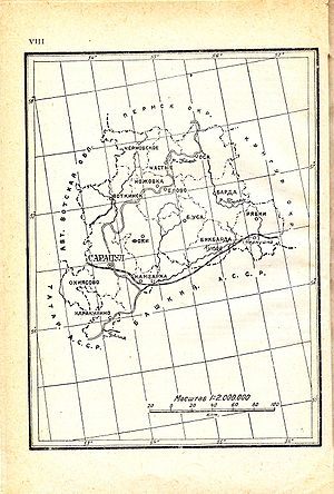 Сарапульский округ на карте