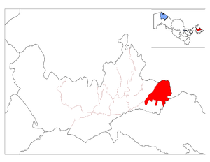 Учкурганский район на карте