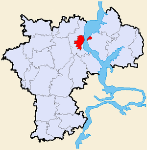 Городской округ Ульяновск на карте