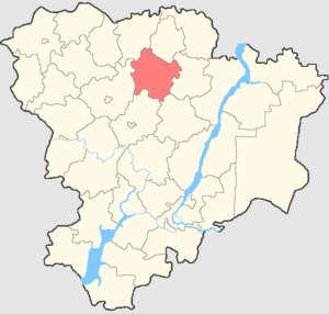 Даниловский муниципальный район на карте