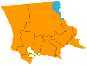 Жамбылский район, карта