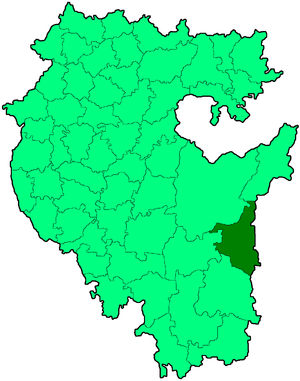 Абзелиловский муниципальный район на карте