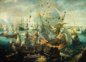 Картина «Гибралтарская битва»