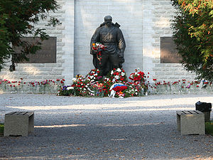 Бронзовый солдат на Военном кладбище Таллина (2008)