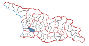 Район Грузии Чохатаурский район на карте