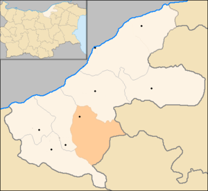 Община Две-Могили на карте