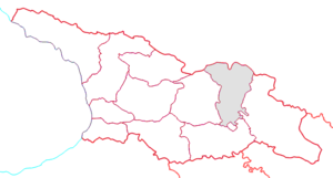 Край Грузии Мцхета-Мтианети на карте