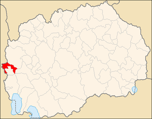 Община Дебар на карте