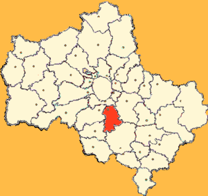 Городской округ Домодедово на карте