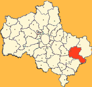 Егорьевский район на карте