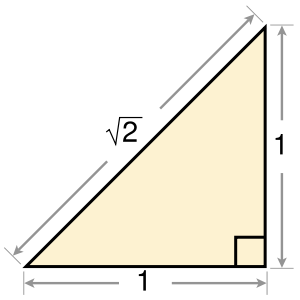300px square root of 2 triangle.svg