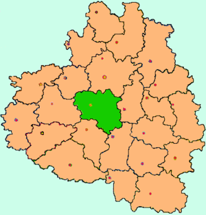 Щёкинский район на карте