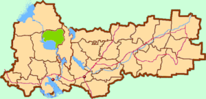 Вашкинский муниципальный район на карте