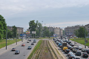 Ispitateley prospekt near Svetlanovskaya square.jpg