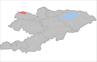 Манасский район на карте