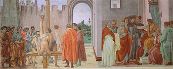 XVI=La disputa con Simon Mago e la crocifissione di Pietro, Lippi