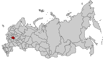 Рязанская область на карте России