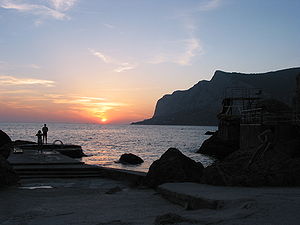 Закат на Чёрном море в Крыму (Ласпи)