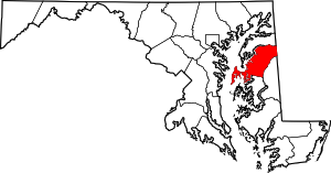 Округ Куин-Эннс на карте