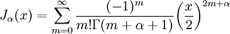  J_\alpha(x) = \sum_<m=0></noscript>^\infty \frac<(-1)^m> <m! \Gamma(m+\alpha+1)><\left(<\frac<x><2>>\right)>^ <2m+\alpha>» width=»» height=»»/></p> <p>Здесь Γ(<i>z</i>) — это гамма-функция Эйлера, обобщение факториала на нецелые значения. График функции Бесселя похож на синусоиду, колебания которой затухают пропорционально <img src=