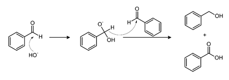 Benzaldehyde Cannizzaro reaction.png
