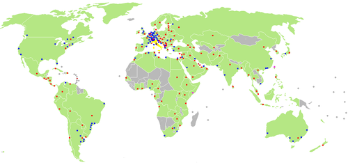 Map of Diplomatic missions of Italy.PNG