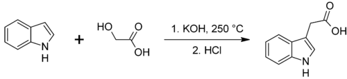 Synthesis of indole-3-acetic acid.png