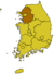 Кёнгидо на карте Южной Кореи