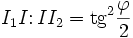 I_1I\colon II_2=<\rm tg >^2\frac» width=»» height=»» />, причем <img decoding=
