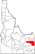 Map of Idaho highlighting Bonneville County.svg