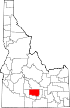 Map of Idaho highlighting Lincoln County.svg