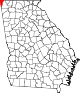 Округ Дэйд на карте штата.
