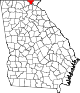 Округ Таунс на карте штата.