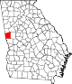 Округ Труп на карте штата.