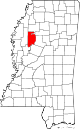 Округ Лифлор на карте штата.